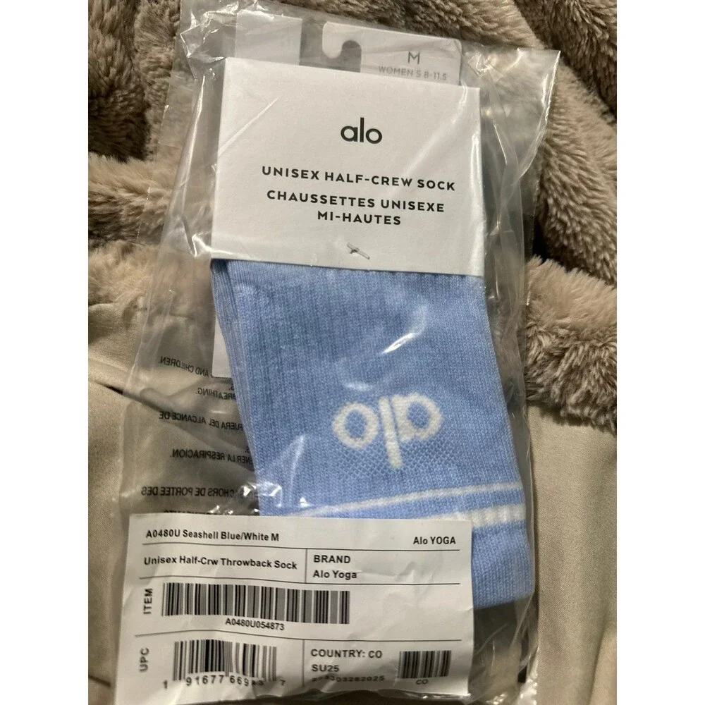 Alo seashell blue socks